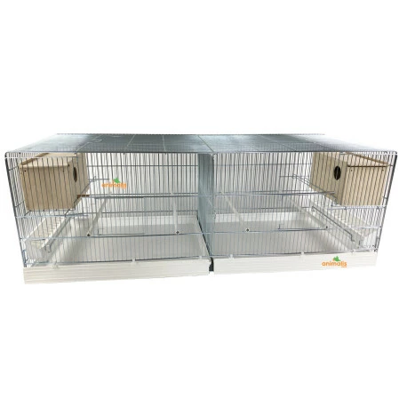 Domus Molinari Cage Domus-Molinari 120x40cm Chromée Avec Nid Incorporé 1 Domus Molinari Cage Domus-Molinari 120x40cm Chromée Avec Nid Incorporé