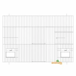 Devanture Chromée Avec Clapets - 60x40 Cm - Fauna