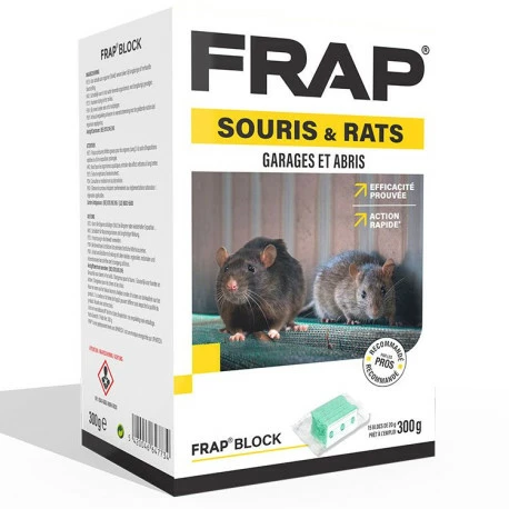 FRAP Block Garage & Abris 300 G - Combattre Souris Et Rats 1 FRAP Block Garage & Abris 300 G - Combattre Souris Et Rats