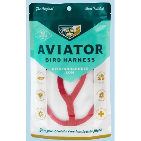 Harnais Pour Perruches Aviator - Mini/Rouge 1 Harnais Pour Perruches Aviator - Mini/Rouge