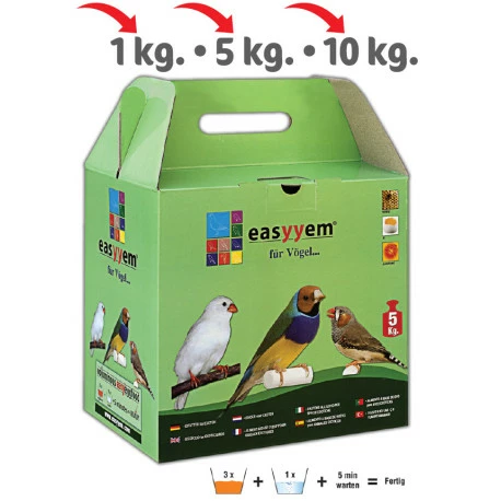 Patée Aux Oeufs Pour Oiseaux Exotiques 10kg - Easyyem 1 Patée Aux Oeufs Pour Oiseaux Exotiques 10kg - Easyyem