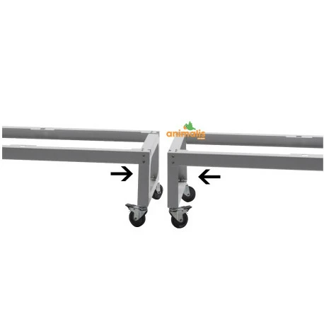 Pied Sur Roulettes Pour Les Cages Pliables De 90 Cm - 2gr 2 Pied Sur Roulettes Pour Les Cages Pliables De 90 Cm - 2gr - Image 2