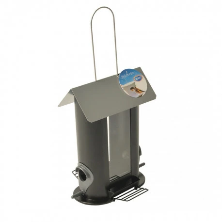 Duvo Silo En Métal Pour Graines 2 Cotés - 21x13,5x24cm - Noir 1 Duvo Silo En Métal Pour Graines 2 Cotés - 21x13,5x24cm - Noir