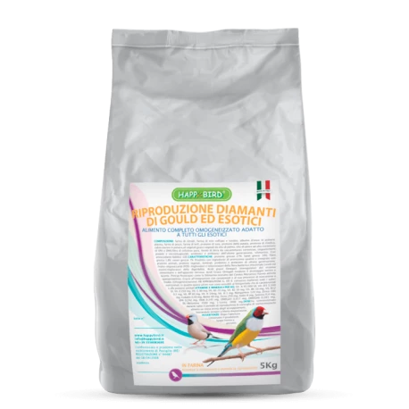 Happy Bird Uniko Reproduction Diamants De Gould Et Exotiques Farine 5kg 1 Happy Bird Uniko Reproduction Diamants De Gould Et Exotiques Farine 5kg